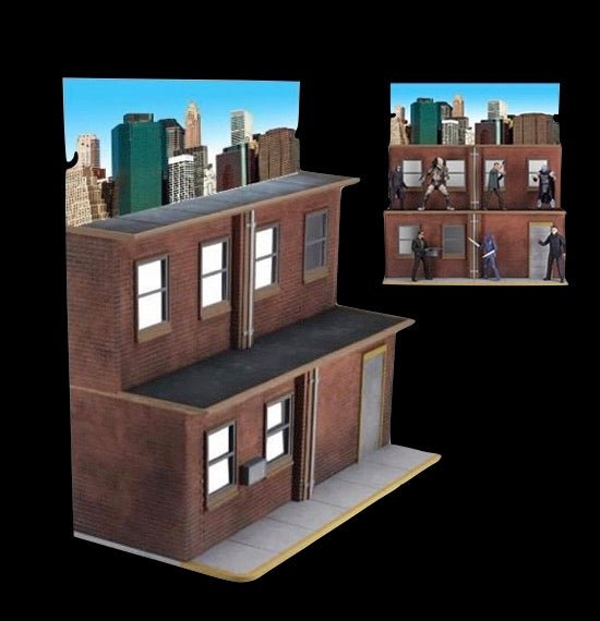 ACTION FIGURE DISPLAY STREET SCENE DIORAMA - NECA ORIGINALS - Stranger - tings.co.uk