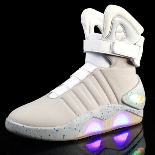 Back To The Future Shoes Replica Film Prop Marty Mcfly Michael J Fox Delorean - Stranger - tings.co.uk
