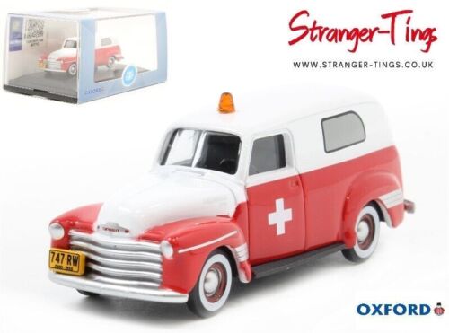 Chevrolet Panel Van 1950 Ambulance Oxford Diecast 1/87 OX87CV50004 - Stranger - tings.co.uk