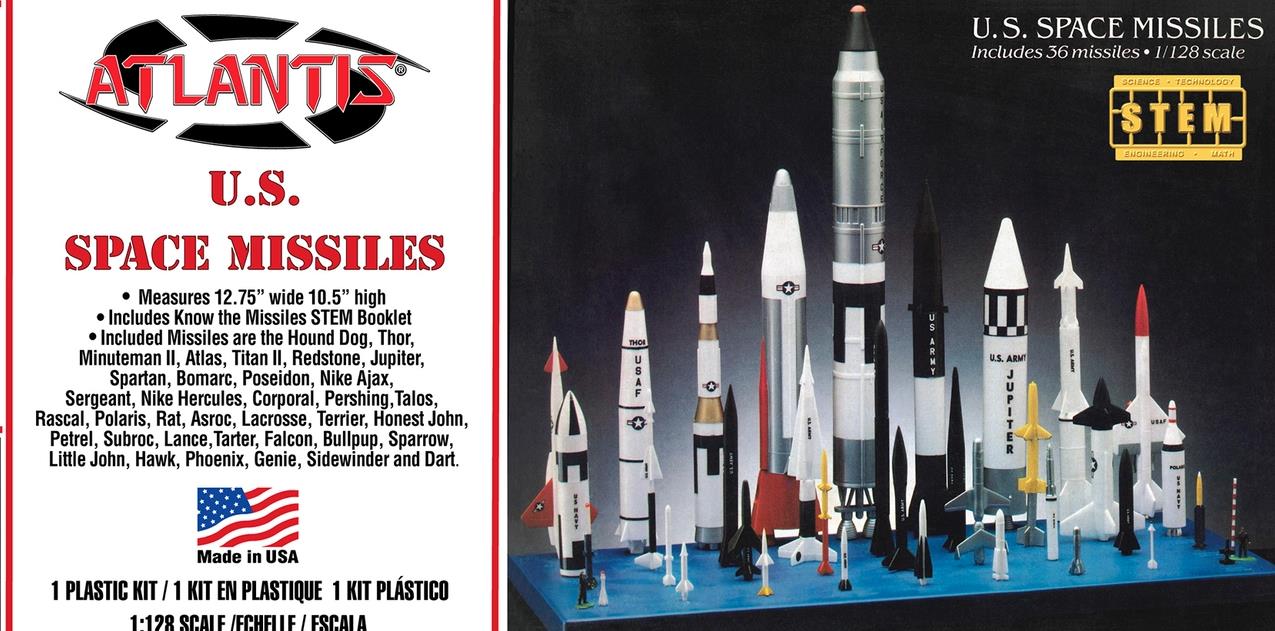 1:128 U.S. Space Missiles 36 Missile Kit - Stranger - tings.co.uk