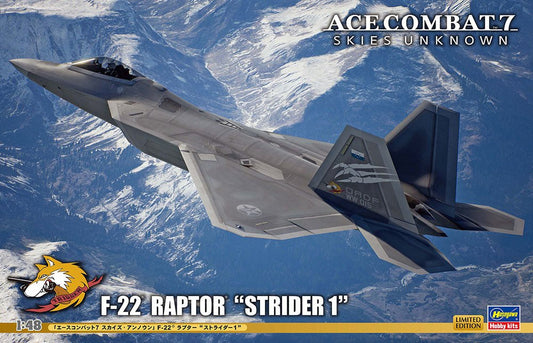 1:48 F - 22 Raptor Strider 1 Ace Combat 7 Skies Unknown Kit - Stranger - tings.co.uk
