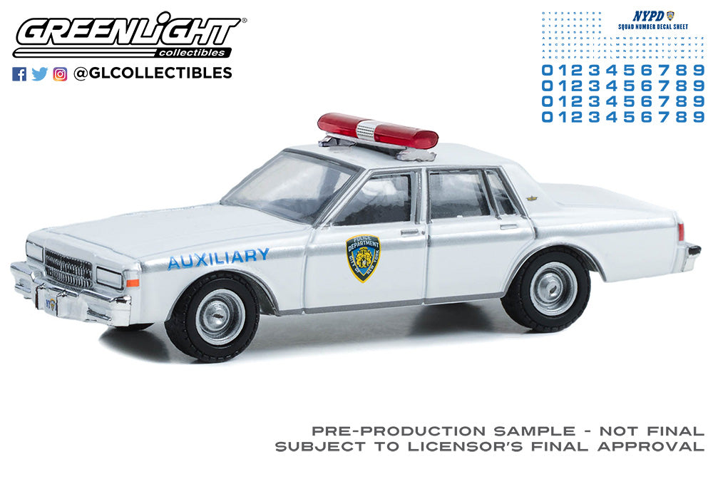 Greenlight 42774 1/64 Hot Pursuit 1989 Chevrolet Caprice New York City ...