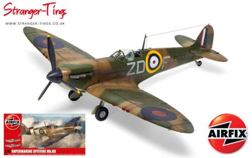 AIRFIX AX05117A 1/48 SUPERMARINE SPITFIRE MK.XII (PLASTIC KIT) - Stranger - tings.co.uk