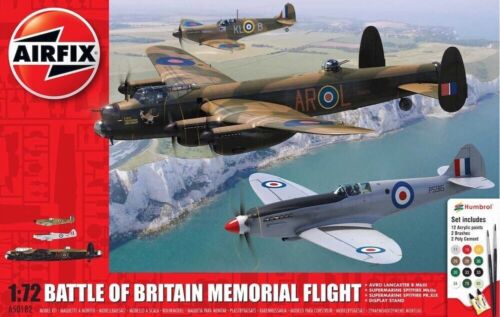 AIRFIX AX50182 1/72 BATTLE OF BRITAIN MEMORIAL FLIGHT (PLASTIC KIT) - Stranger - tings.co.uk