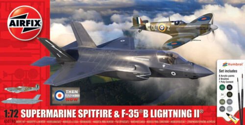 AIRFIX AX50190 1/72 'THEN AND NOW' SPITFIRE MK.VC AND F - 35B LIGHTNING II GIFT SE - Stranger - tings.co.uk