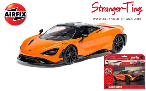 AIRFIX AX55006 STARTER SET 1/43 MCLAREN 765 (PLASTIC KIT) - Stranger - tings.co.uk