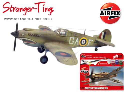 AIRFIX AX55101A 1/72 HANGING GIFT SET CURTISS TOMAHAWK IIB (PLASTIC KIT) - Stranger - tings.co.uk