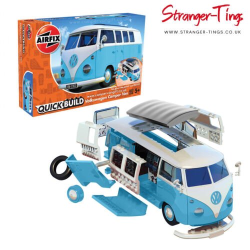 AIRFIX AXJ6024 VW CAMPER VAN BLUE QUICK BUILD - Stranger - tings.co.uk