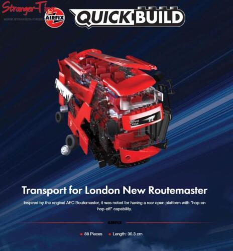 Airfix Routemaster Bus QUICK BUILD Model Kit J6050 - Stranger - tings.co.uk