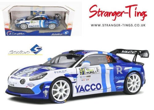 Alpine A100 Rally 2020 Rally Monza #91 Solido 1/18 Diecast - Stranger - tings.co.uk