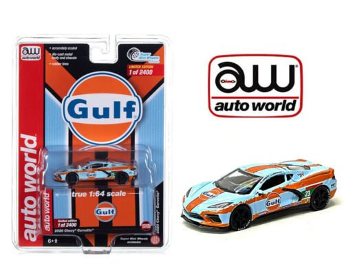 Autoworld 1/64 2020 Chevrolet Corvette Gulf Livery CP7895 1 of 2400 - Stranger - tings.co.uk