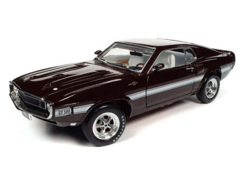 Autoworld 1969 SHELBY GT500 MUSTANG Royal Maroon AMM1290 1/18 Scale - Stranger - tings.co.uk