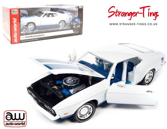 AutoWorld 1972 Ford Mustang Sprint 1/18 Scale Diecast Car AMM1286 - Stranger - tings.co.uk