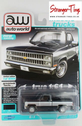 AutoWorld Chevy Silverado 10 Fleetside 1/64 Scale model Diecast Muscle Trucks - Stranger - tings.co.uk