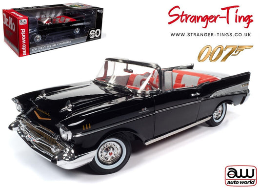 AutoWorld James Bond Chevrolet Bel Air Dr No 1957 Convertible 1/18 Scale AWSS134 - Stranger - tings.co.uk