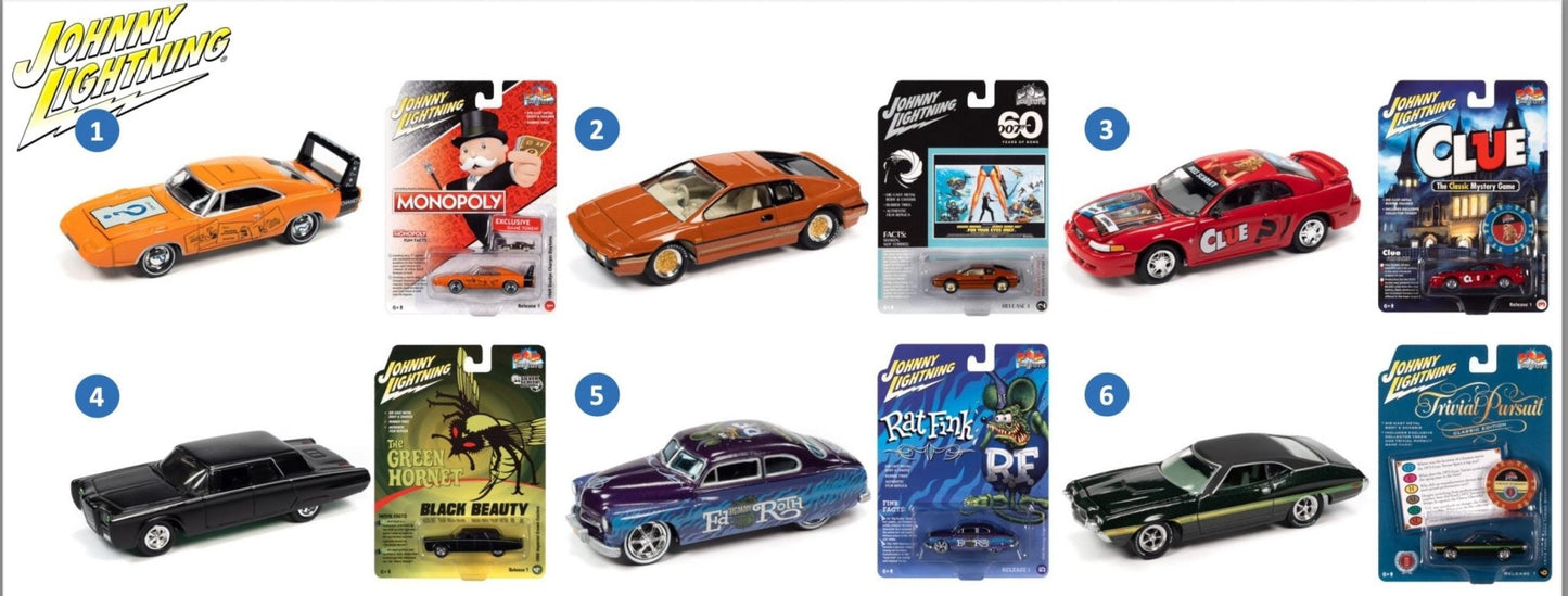 Autoworld JLPC006 Johnny Lightning Pop Culture 2022 Release 1. 6 Assorted models per box. B7 - Stranger - tings.co.uk