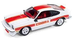 Autoworld JLSP047/24A 1/64 Hot rod power tour 1978 Mustang Cobra White/red/Orange 2 - Stranger - tings.co.uk