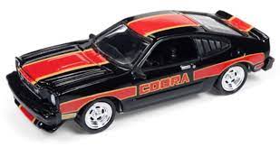 Autoworld JLSP047/24B 1/64 Hot rod power tour 1978 Mustang Cobra Black/red/Orange 2 - Stranger - tings.co.uk