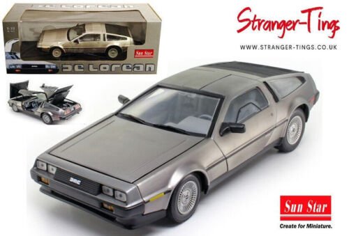 Back to the Future DeLorean DMC 12 Coupe 1/18 Scale Diecast SunStar H2701 - Stranger - tings.co.uk