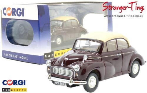 CORGI 1/43 MORRIS MINOR CONVERTIBLE MAROON 'B' VA07105 - Stranger - tings.co.uk