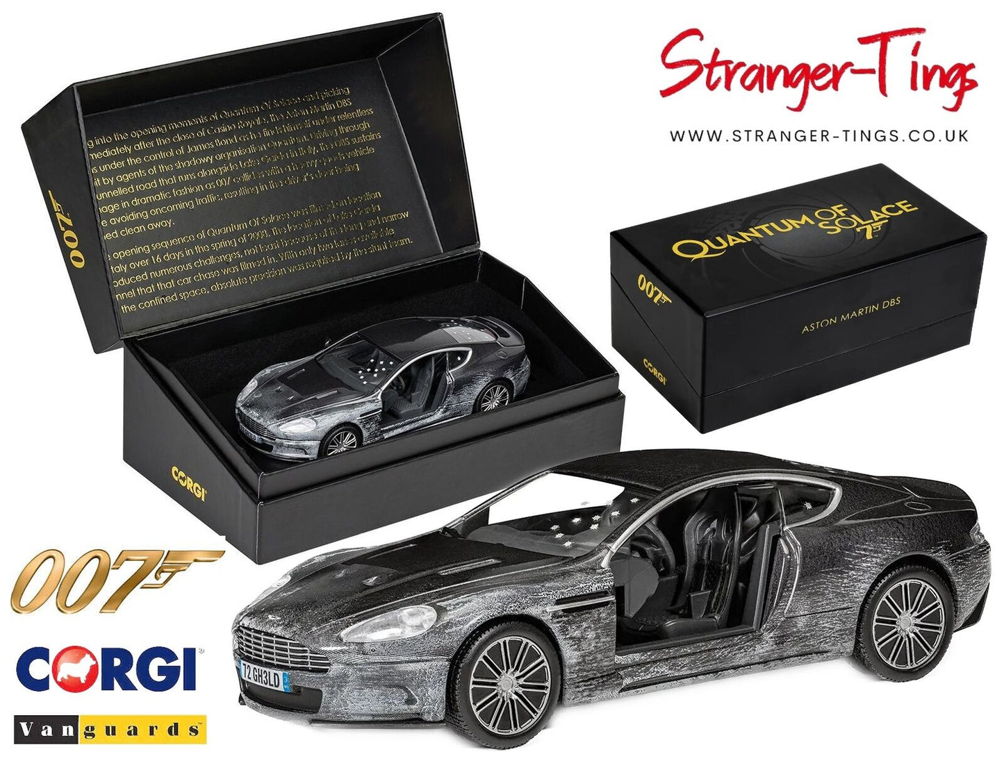 Corgi Aston Martin DBS James Bond Quantum of Solace 1/36 Diecast car CC03805 - Stranger - tings.co.uk