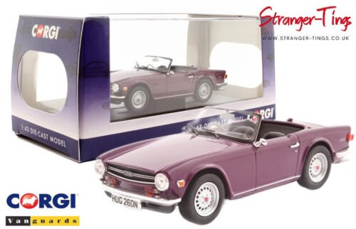 Corgi Triumph TR6 1969 Magenta 1/43 Scale Vanguards VA14701 - Stranger - tings.co.uk