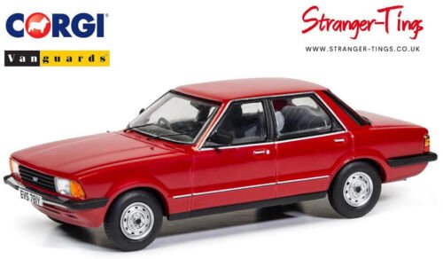 Corgi Vanguards Ford Cortina Mk5 1.6GL 1982 Red 1/43 Diecast model car VA15002 - Stranger - tings.co.uk