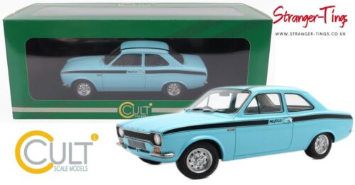 CULT 1973 Ford Escort Mk1 Mexico Blue 1/18 Scale Diecast Limited in stock CML063 - Stranger - tings.co.uk