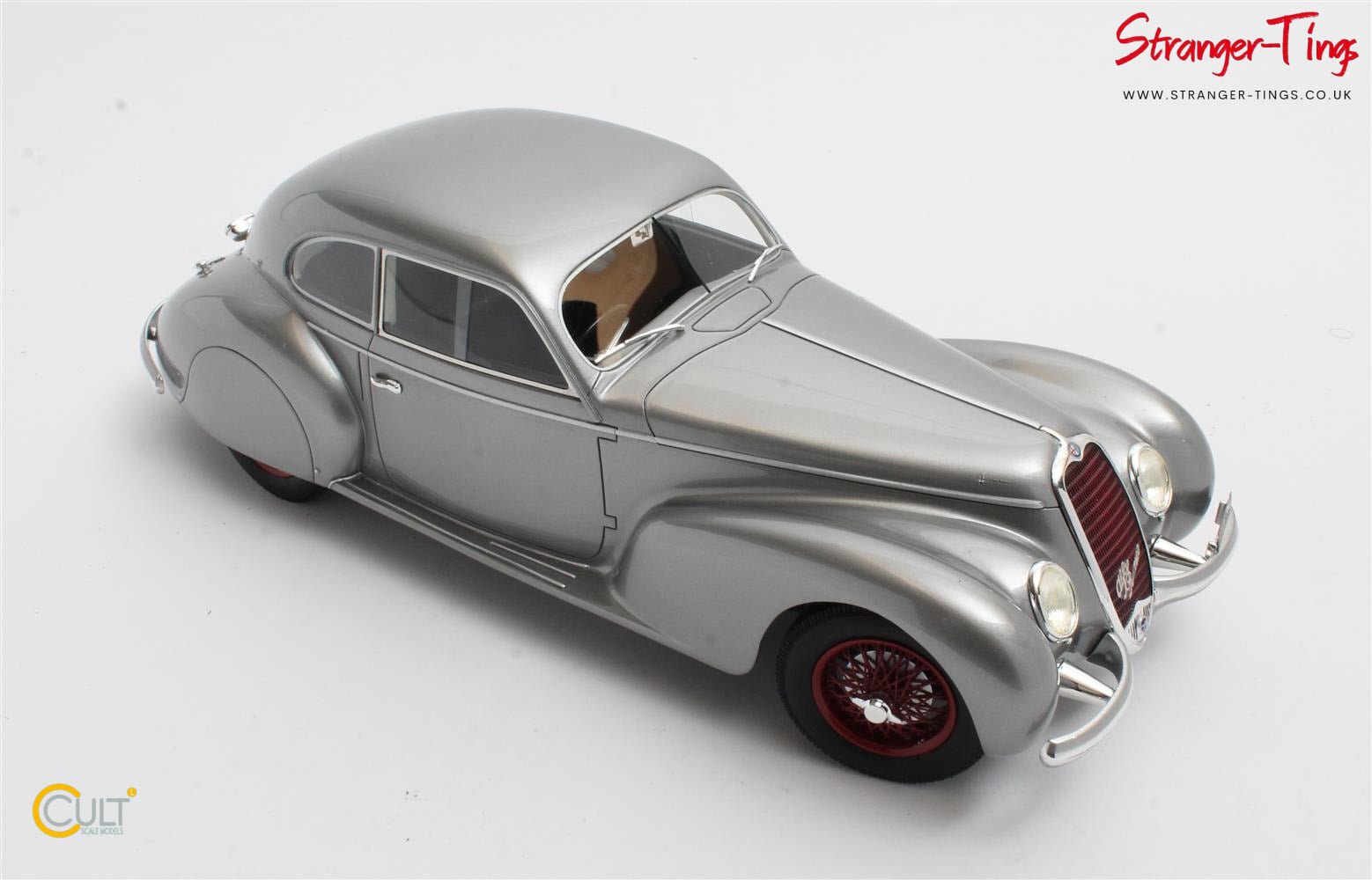 Cult Alfa Romeo 6C 2500S Berlinetta Silver 1939 - Stranger - tings.co.uk