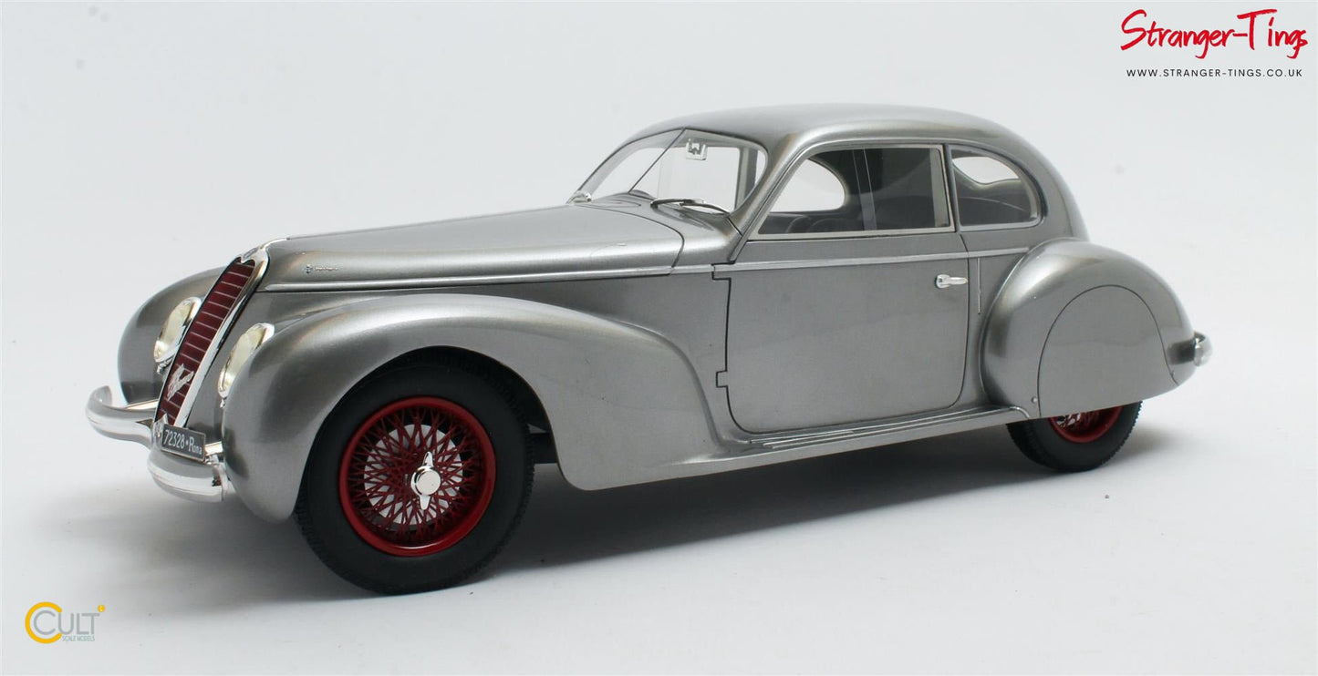 Cult Alfa Romeo 6C 2500S Berlinetta Silver 1939 - Stranger - tings.co.uk