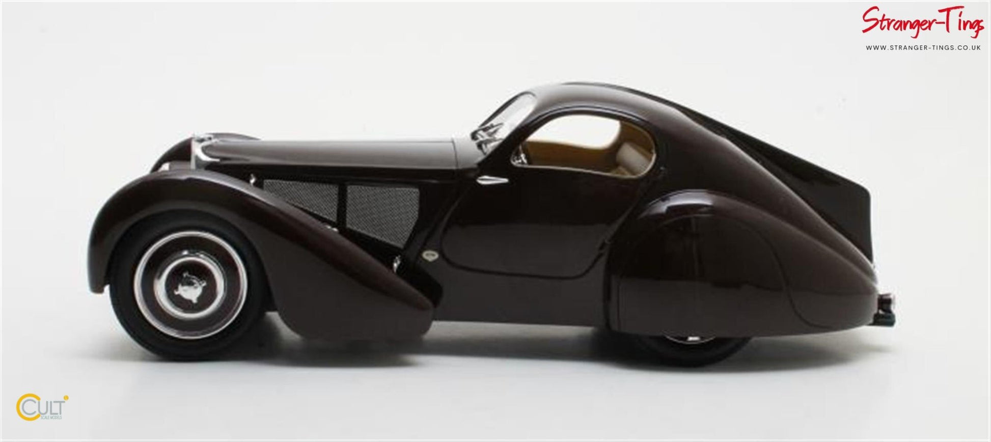 Cult Bugatti Type 51 Dubos Coupe Maroon 1931 - Stranger - tings.co.uk