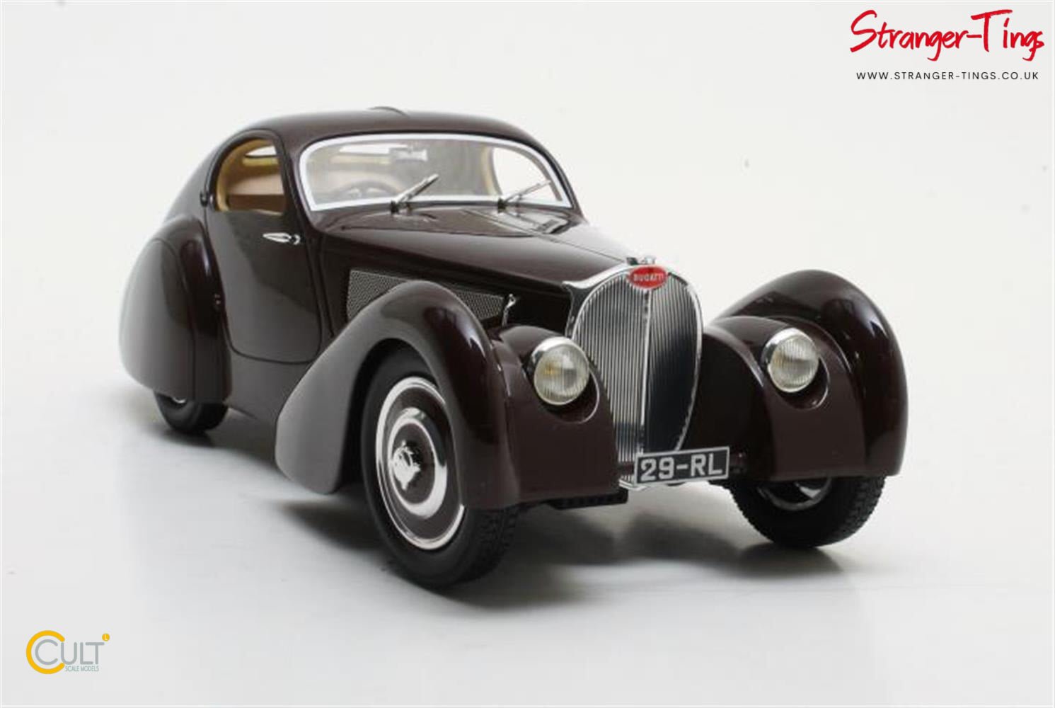 Cult Bugatti Type 51 Dubos Coupe Maroon 1931 - Stranger - tings.co.uk