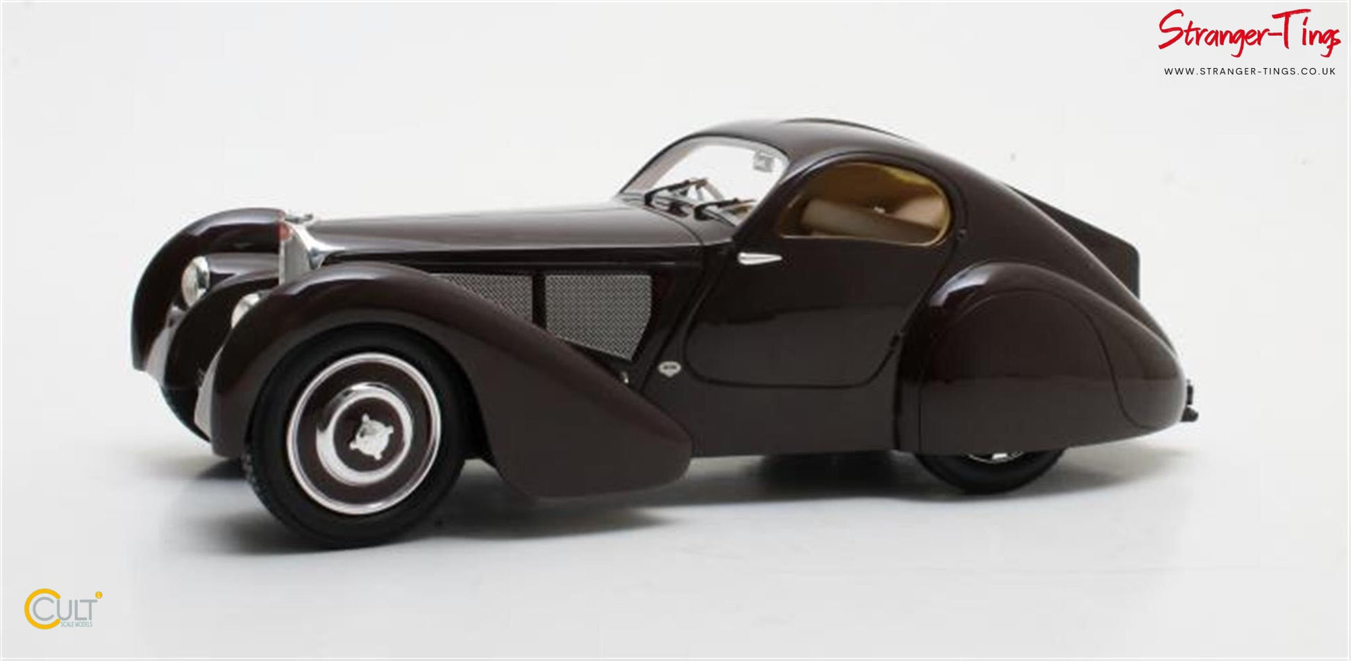 Cult Bugatti Type 51 Dubos Coupe Maroon 1931 - Stranger - tings.co.uk