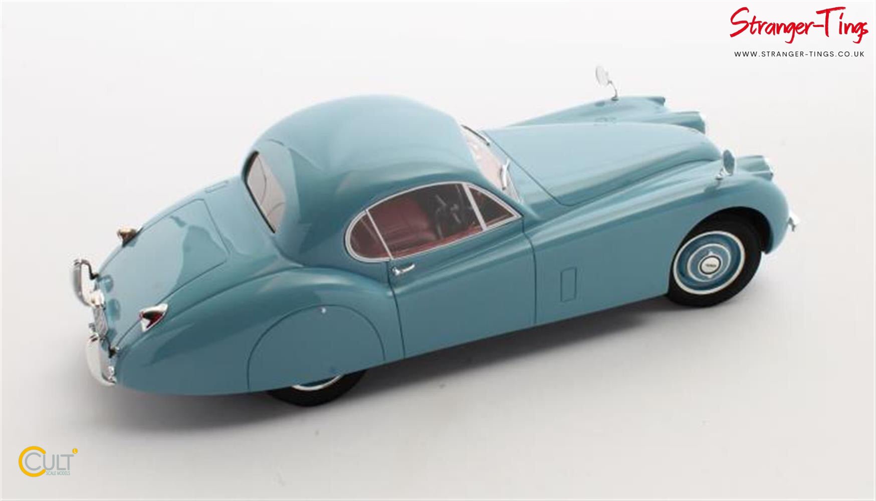 Cult Jaguar XK120 FHC Pastel Blue 1951 - 1954 - Stranger - tings.co.uk