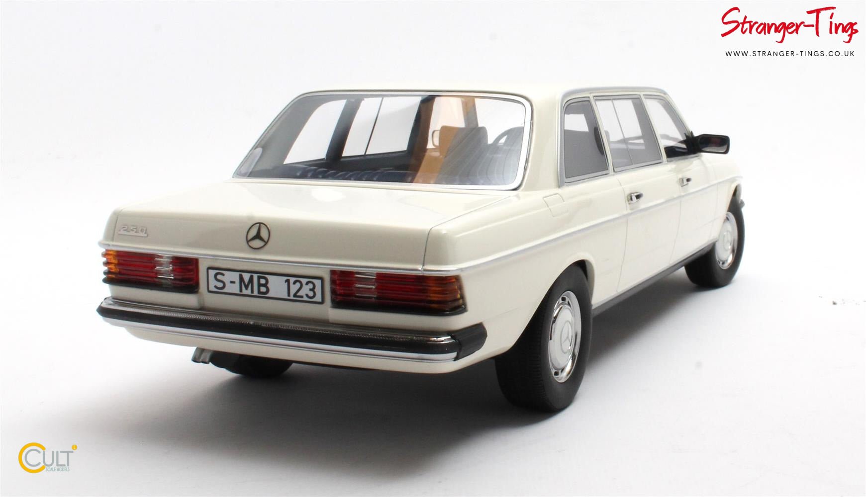 Cult Mercedes Benz W123 Lang White 1978 - Stranger - tings.co.uk