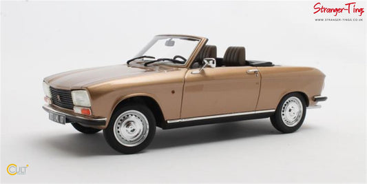 Cult Peugeot 304 Cabrio 1973 Gold Metallic - Stranger - tings.co.uk