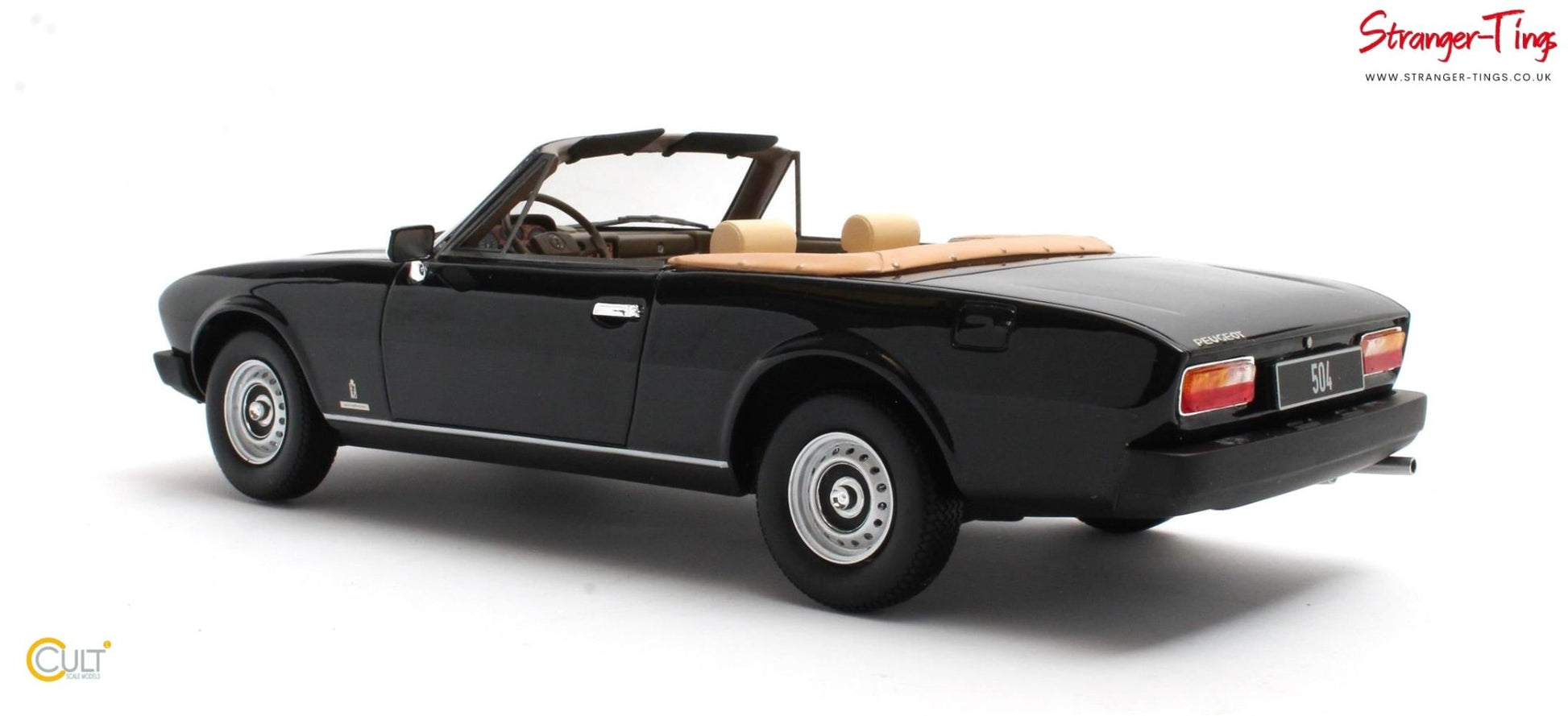 Cult Peugeot 504 Cabriolet 1983 Black - Stranger - tings.co.uk