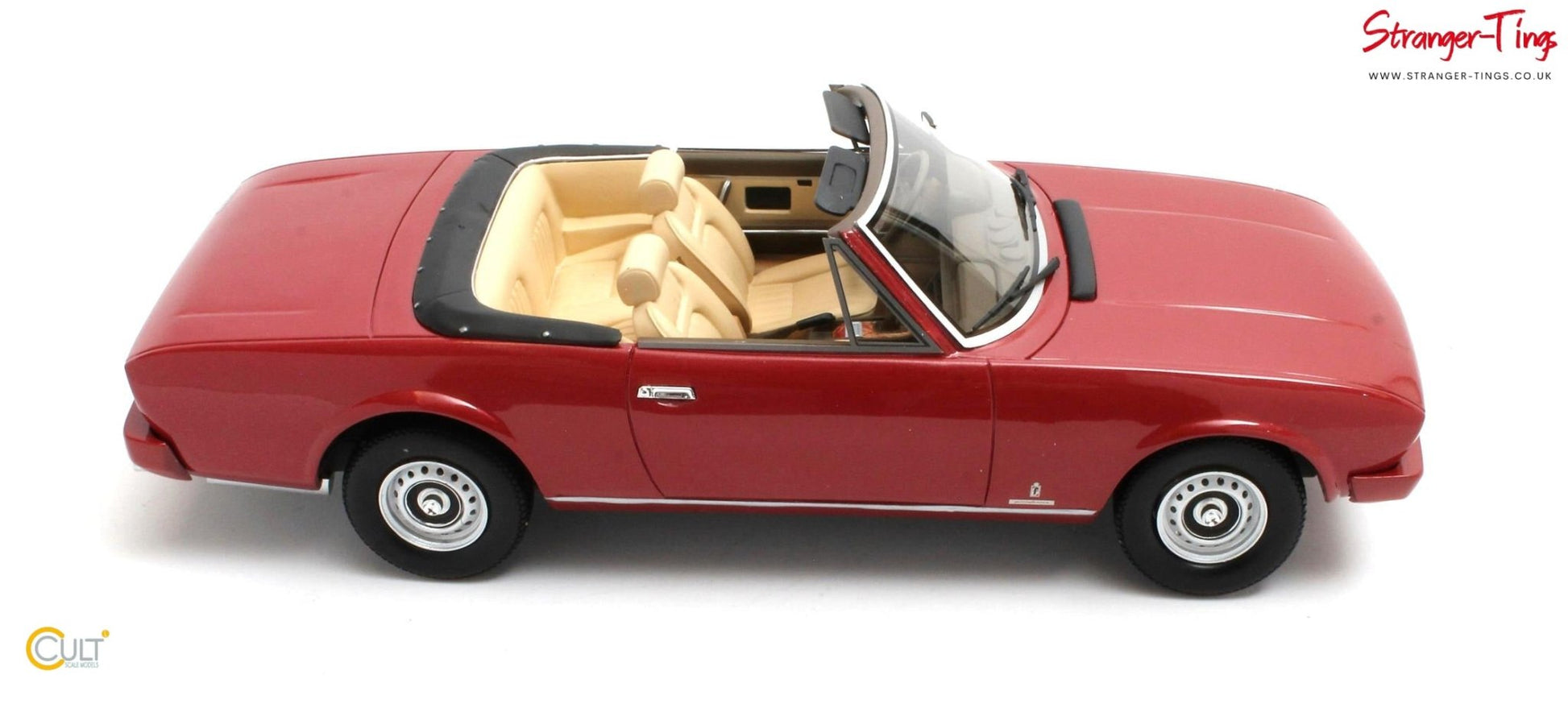 Cult Peugeot 504 Cabriolet 1983 Red Metallic - Stranger - tings.co.uk