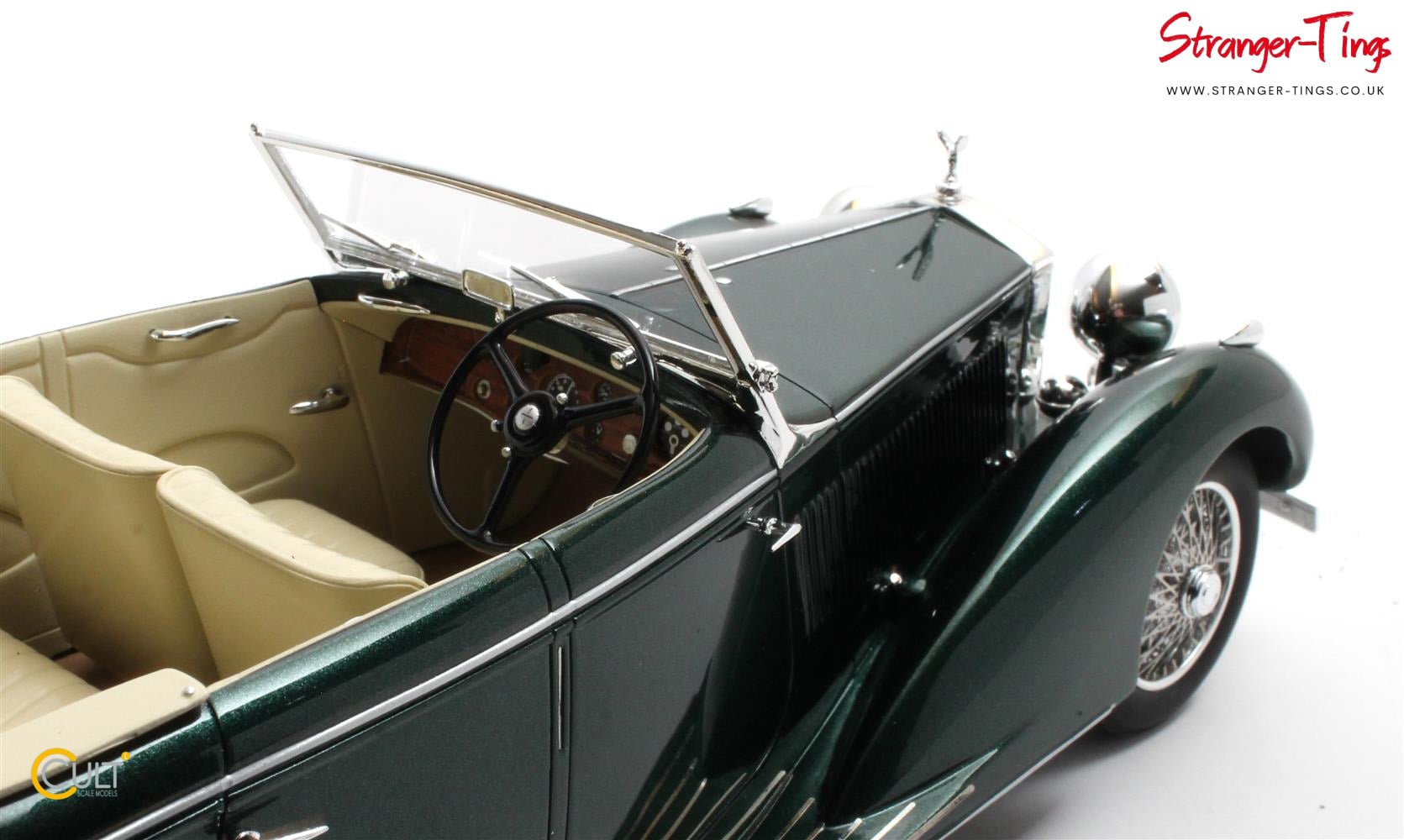 Cult Rolls Royce 25 - 30 Gurney Nutting All Weather Tourer Green 1937 - Stranger - tings.co.uk