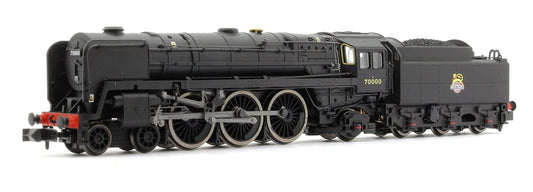 Dapol Britannia 70000 'Britannia' BR Unlined Early Black N Gauge - Stranger - tings.co.uk