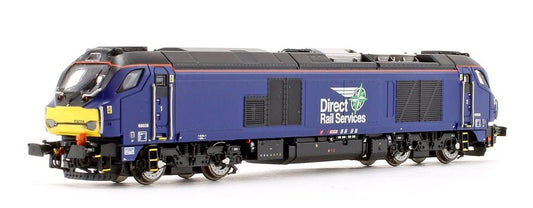 Dapol Class 68 026 DRS Plain Blue N Gauge - Stranger - tings.co.uk