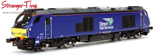 Dapol Class 68 026 DRS Plain Blue N Gauge DA2D - 022 - 010 - Stranger - tings.co.uk