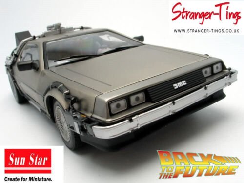 Delorean 1983 Back To The Future 1:18 Scale Diecast Car SunStar H2711F - Stranger - tings.co.uk