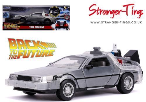 DeLorean Time Machine w/Lights Back To The Future II JAD 31468 Jada 1/24 - Stranger - tings.co.uk