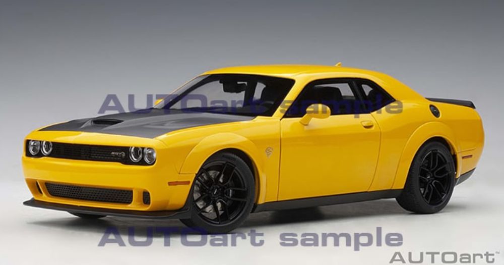 Dodge Challenger SRT Hellcat Widebody 2018 (Yellow Jacket/Satin Black Painted Hood) - Stranger - tings.co.uk