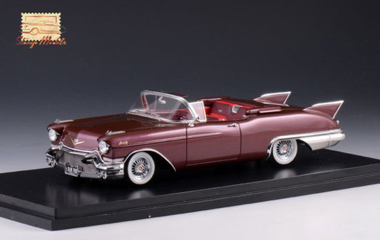 GLM MODELS Cadillac Eldorado Biarritz Open Top Castile Maroon Metallic 1957 - Stranger - tings.co.uk