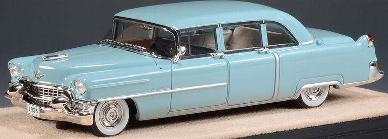 GLM MODELS Cadillac Fleetwood 75 Limousine Azure Blue 1955 - Stranger - tings.co.uk