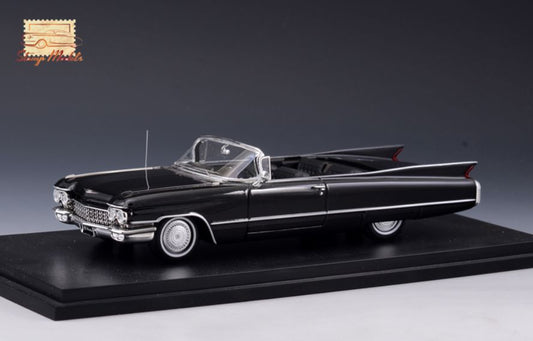 GLM MODELS Cadillac Series 62 Convertible Open Top Black 1960 - Stranger - tings.co.uk