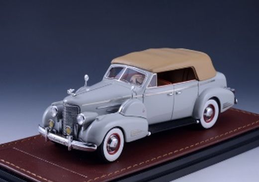 GLM MODELS Cadillac V16 Series 90 Fleetwood Sedan 1938 Convertible Grey Closed top - Stranger - tings.co.uk