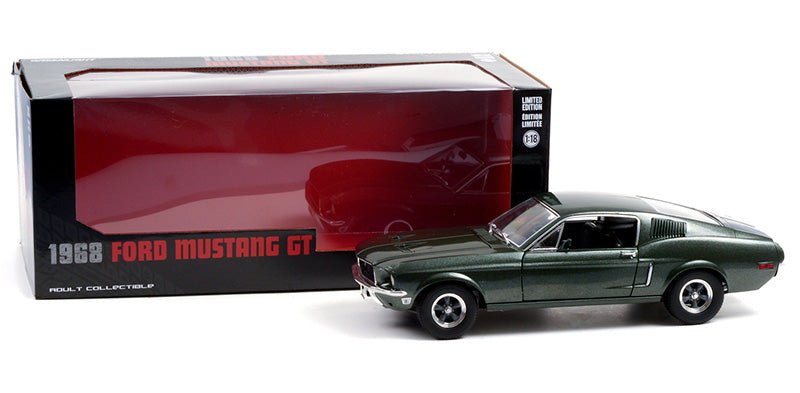 Greenlight 13615 - 1/18 1968 Ford Mustang GT Fastback - Highland Green BAY1 - Stranger - tings.co.uk